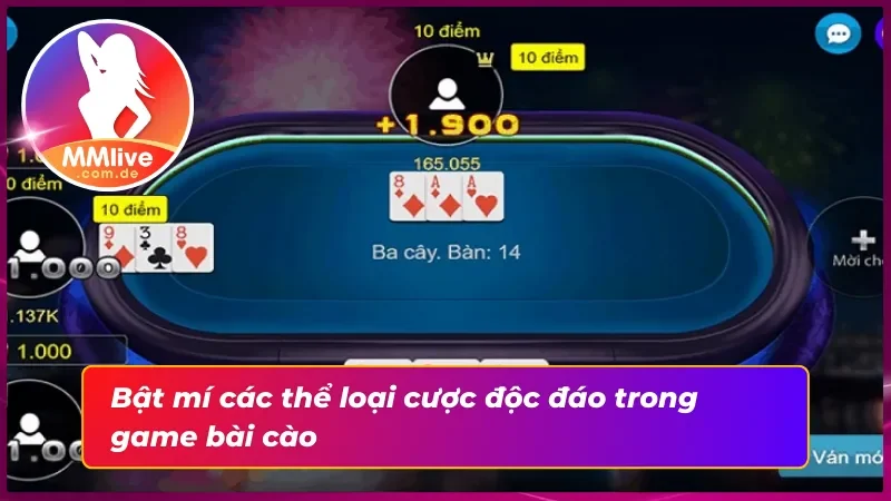 Cược phụ trong bài cào: Những thể loại cược kịch tính không thể bỏ qua