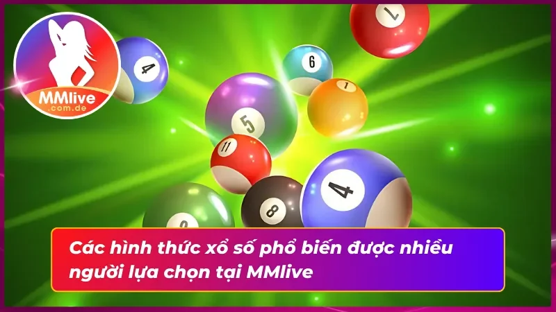 Các hình thức xổ số MMlive phổ biến tại cổng game 